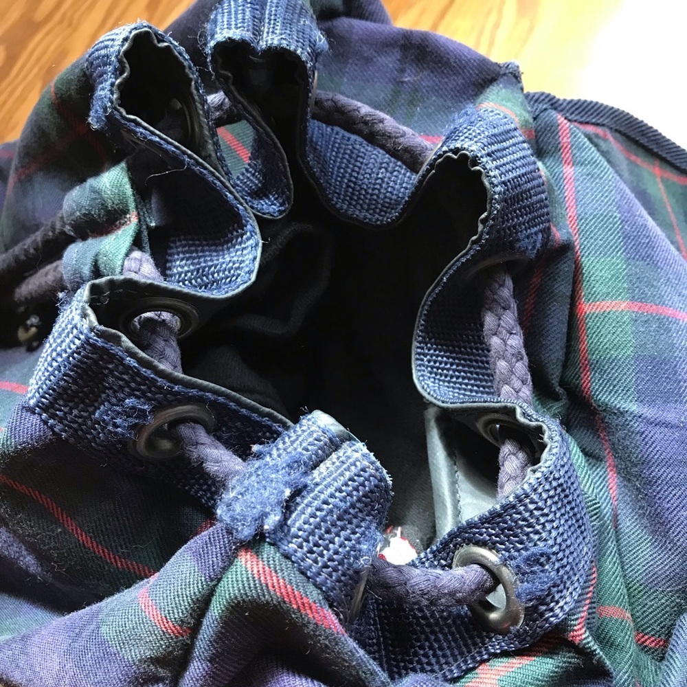 🇺🇸VINTAGE RARE Tommy Hilfiger Plaid Backpay - Picture 15 of 16